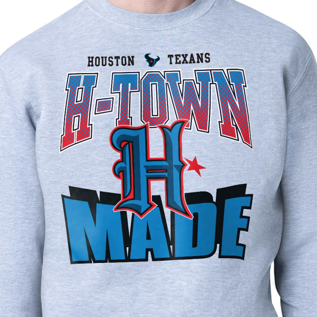Houston Texans Starter Comic Style Sweatshirt Gray