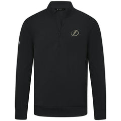 Tampa Bay Lightning Levelwear Copper Upright Quarter-Zip Pullover - Black - NHL 203415641