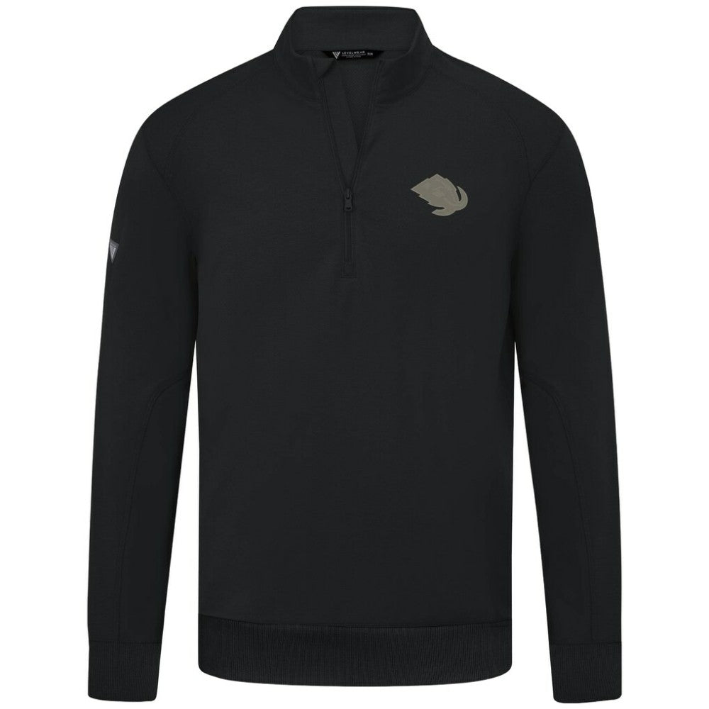 Utah Mammoth Levelwear Copper Upright Quarter-Zip Pullover - Black - NHL 203415645