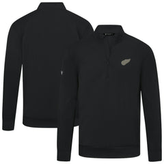 Detroit Red Wings Levelwear Copper Upright Quarter-Zip Pullover - Black - NHL 203415668
