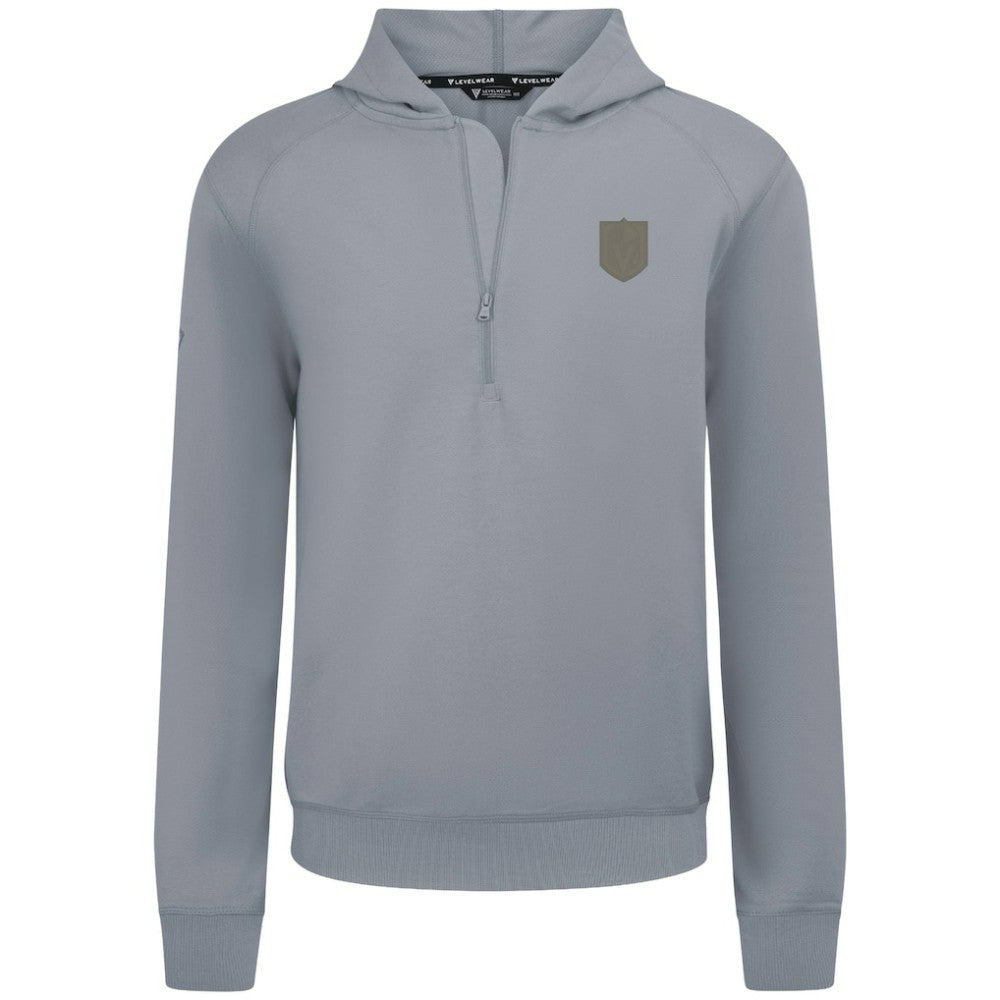 Vegas Golden Knights Levelwear Technic Quarter-Zip Pullover Hoodie - Gray - NHL 203415694