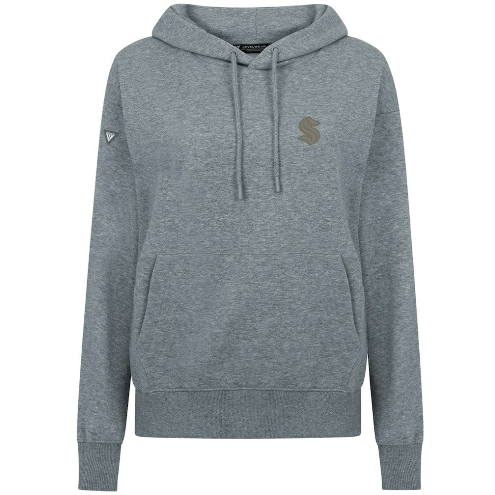 Seattle Kraken Levelwear Women's Adorn Copper Hoodie - Gray - NHL 203415717