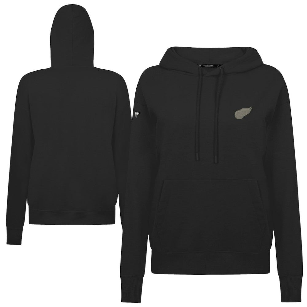 Detroit Red Wings Levelwear Women's Adorn Copper Hoodie - Black - NHL 203415736