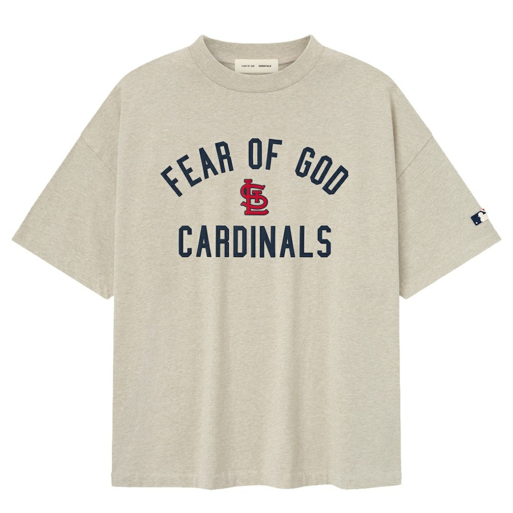 St. Louis Cardinals Fear of God x MLB 90's Fit T-Shirt - Homestead Heather Gray - MLB Lifestyle