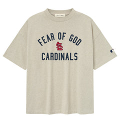 St. Louis Cardinals Fear of God x MLB 90's Fit T-Shirt - Homestead Heather Gray - MLB Lifestyle