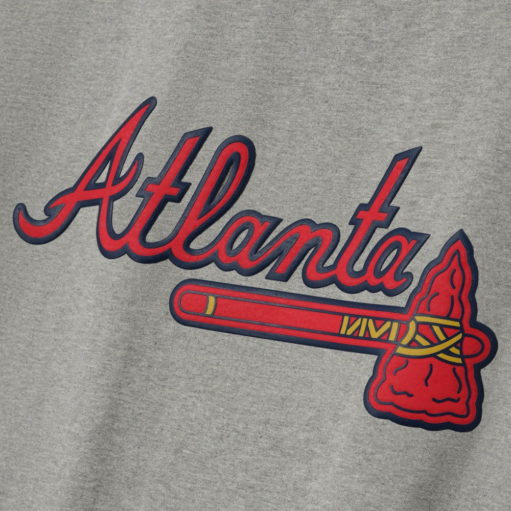 Atlanta Braves Fear of God x MLB 90's Fit T-Shirt - Heather Gray - MLB on Sale