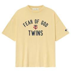 Minnesota Twins Fear of God x MLB 90's Fit T-Shirt - Yellow - MLB Lifestyle