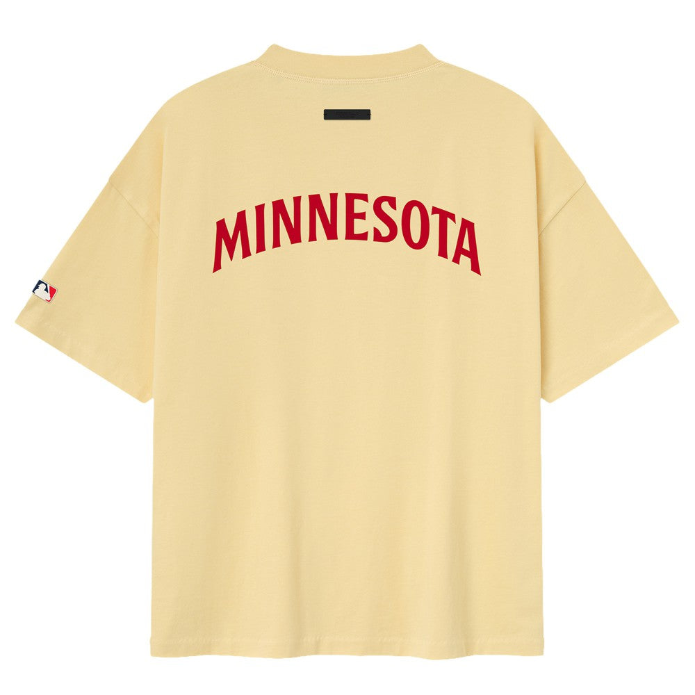 Minnesota Twins Fear of God x MLB 90's Fit T-Shirt - Yellow - MLB Lifestyle