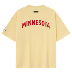 Minnesota Twins Fear of God x MLB 90's Fit T-Shirt - Yellow - MLB Lifestyle
