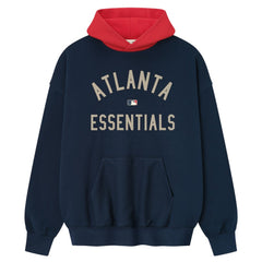 Atlanta Braves Fear of God x MLB Sport Fit Hoodie - Navy/Red - MLB Online