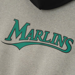 Florida Marlins Fear of God x MLB Sport Fit Hoodie - Warm Heather Gray/Black - MLB Online