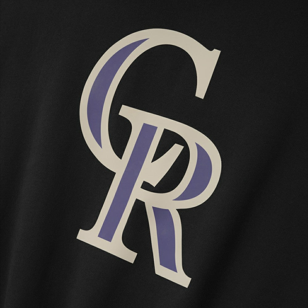 Colorado Rockies Fear of God x MLB Sport Fit Hoodie - Heather Black/Purple - MLB Lifestyle