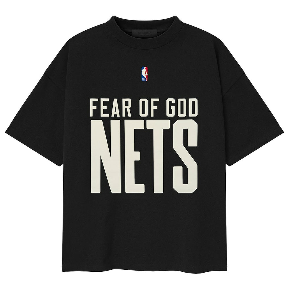 Brooklyn Nets Fear of God x NBA Classic Fit T-Shirt Black