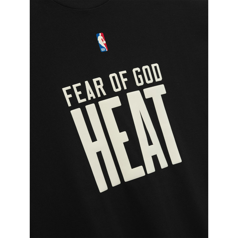Miami Heat Fear of God x NBA Unisex 90s T-Shirt Heather Black