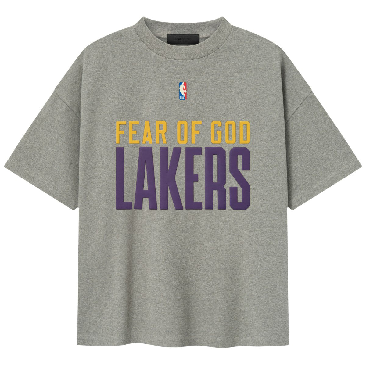 Los Angeles Lakers Fear of God x NBA Unisex 90s T-Shirt Heather Gray