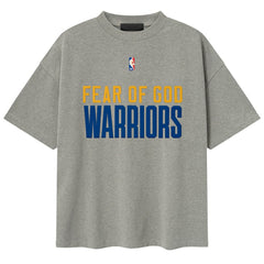 Golden State Warriors Fear of God x NBA Unisex 90s T-Shirt Heather Gray