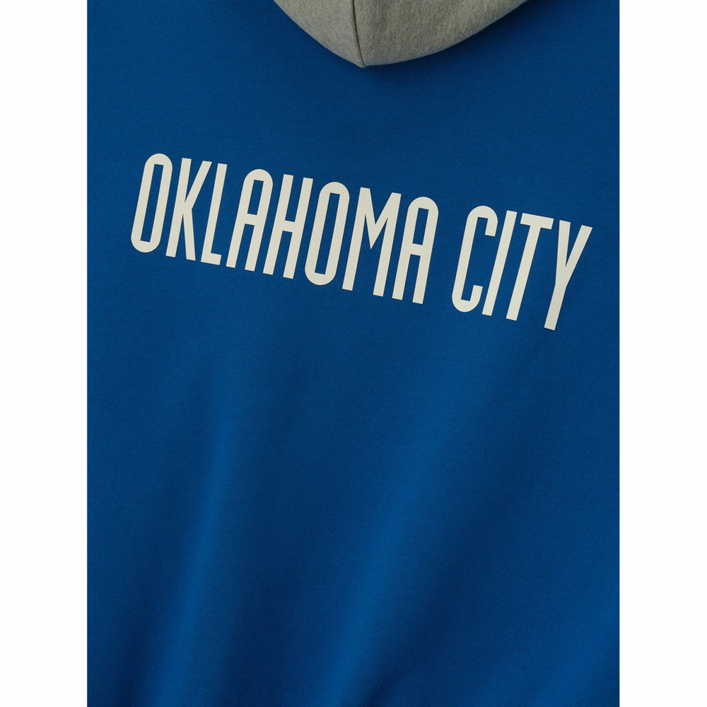 Oklahoma City Thunder Fear of God x NBA Unisex Sport Hoodie Blue/Heather Gray