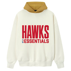 Atlanta Hawks Fear of God x NBA Unisex Sport Hoodie Cream/Yellow