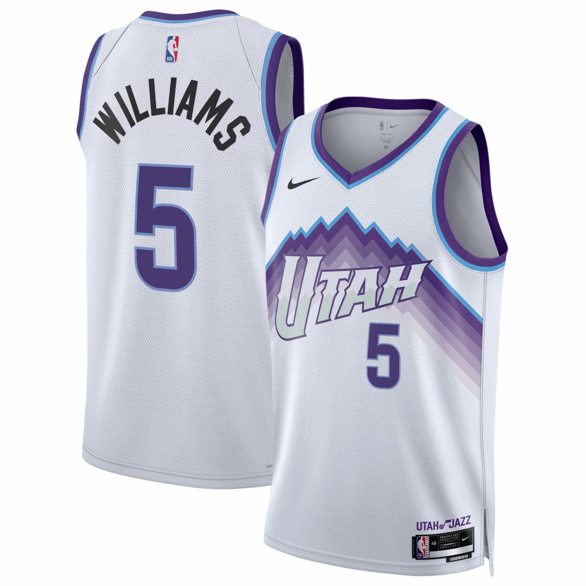 Cody Williams Utah Jazz Unisex Swingman Jersey Association Edition White | Nike