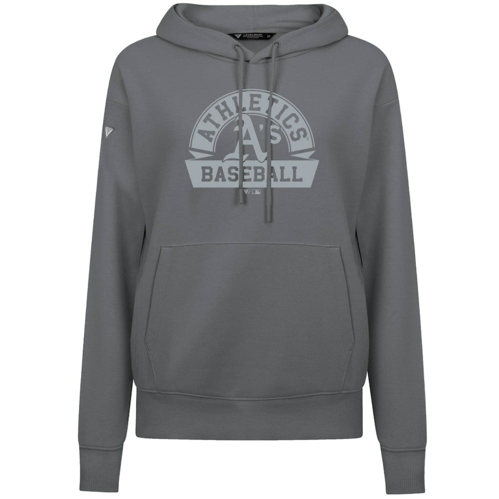 Athletics Levelwear Women's Adorn Banner Arch Hoodie - Stone - MLB on Sale
