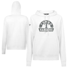 Texas Rangers Levelwear Women's Adorn Banner Arch Hoodie - White - MLB Lifestyle