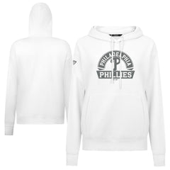 Philadelphia Phillies Levelwear Women's Adorn Banner Arch Hoodie - White - MLB Online
