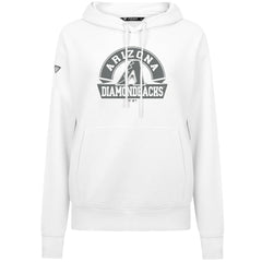 Arizona Diamondbacks Levelwear Women's Adorn Banner Arch Hoodie - White - MLB on Sale