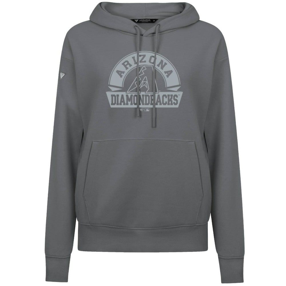 Arizona Diamondbacks Levelwear Women's Adorn Banner Arch Hoodie - Stone - MLB Online