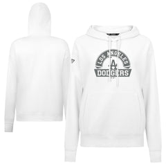 Los Angeles Dodgers Levelwear Women's Adorn Banner Arch Hoodie - White - MLB Discount