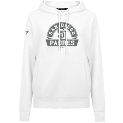 San Diego Padres Levelwear Women's Adorn Banner Arch Hoodie - White - MLB Online