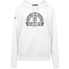 San Francisco Giants Levelwear Women's Adorn Banner Arch Hoodie - White - MLB Lifestyle