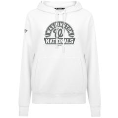 Washington Nationals Levelwear Women's Adorn Banner Arch Hoodie - White - MLB Sale