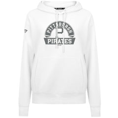Pittsburgh Pirates Levelwear Women's Adorn Banner Arch Hoodie - White - MLB Discount