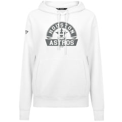 Houston Astros Levelwear Women's Adorn Banner Arch Hoodie - White - MLB Lifestyle