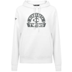 Minnesota Twins Levelwear Women's Adorn Banner Arch Hoodie - White - MLB Discount