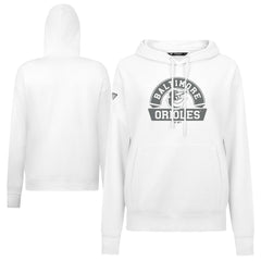 Baltimore Orioles Levelwear Women's Adorn Banner Arch Hoodie - White - MLB on Sale