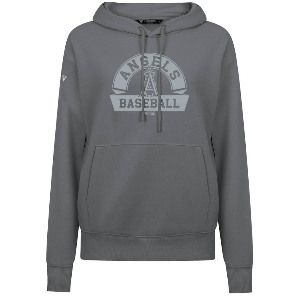 Los Angeles Angels Levelwear Women's Adorn Banner Arch Hoodie - Stone - MLB Online
