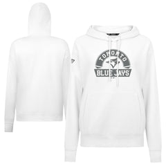 Toronto Blue Jays Levelwear Women's Adorn Banner Arch Hoodie - White - MLB Online
