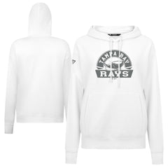 Tampa Bay Rays Levelwear Women's Adorn Banner Arch Hoodie - White - MLB Sale
