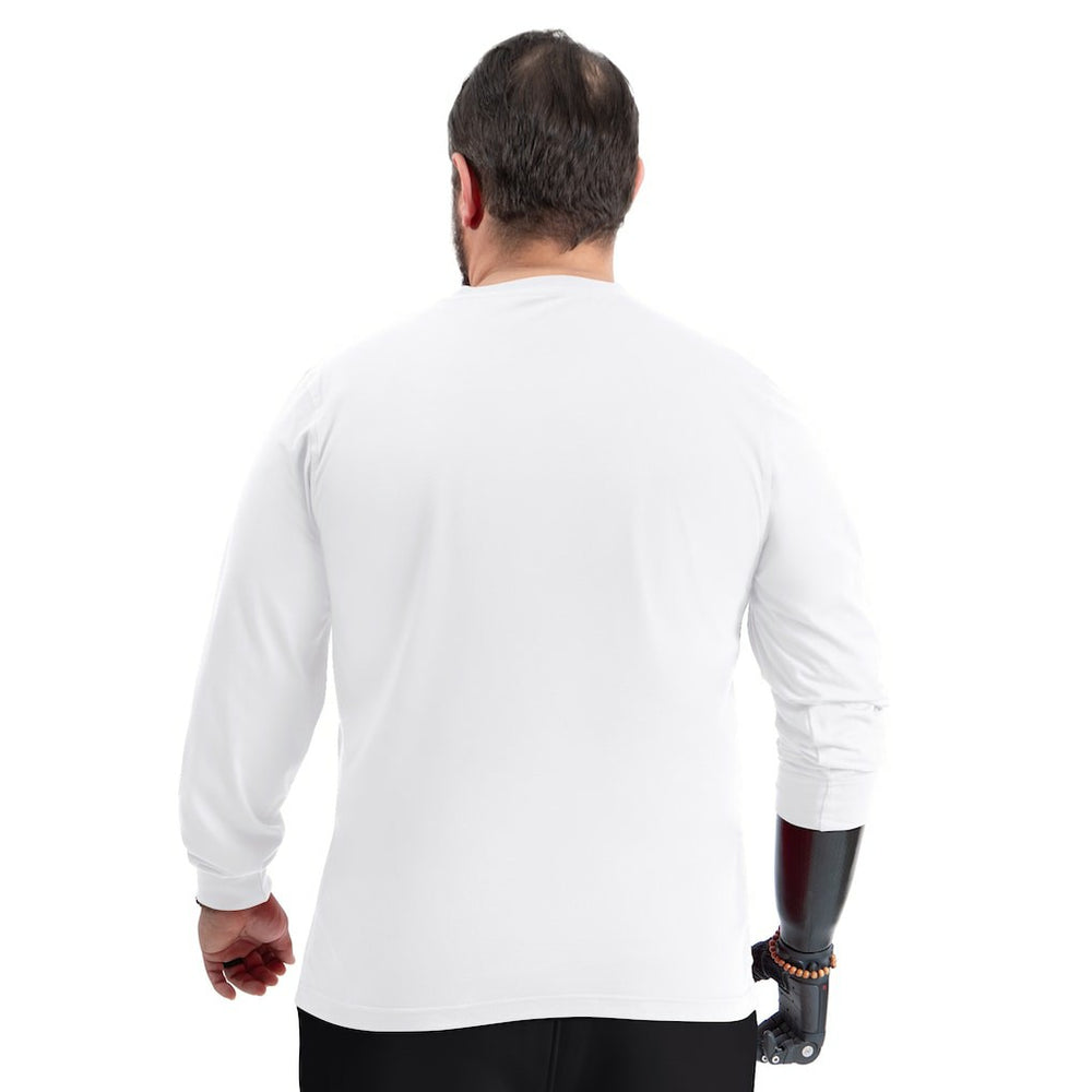 Charlotte Hornets G-III Sports by Carl Banks Adaptive Printed Mesh Effect Long Sleeve T-Shirt White