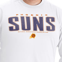 Phoenix Suns G-III Sports by Carl Banks Adaptive Printed Mesh Effect Long Sleeve T-Shirt White