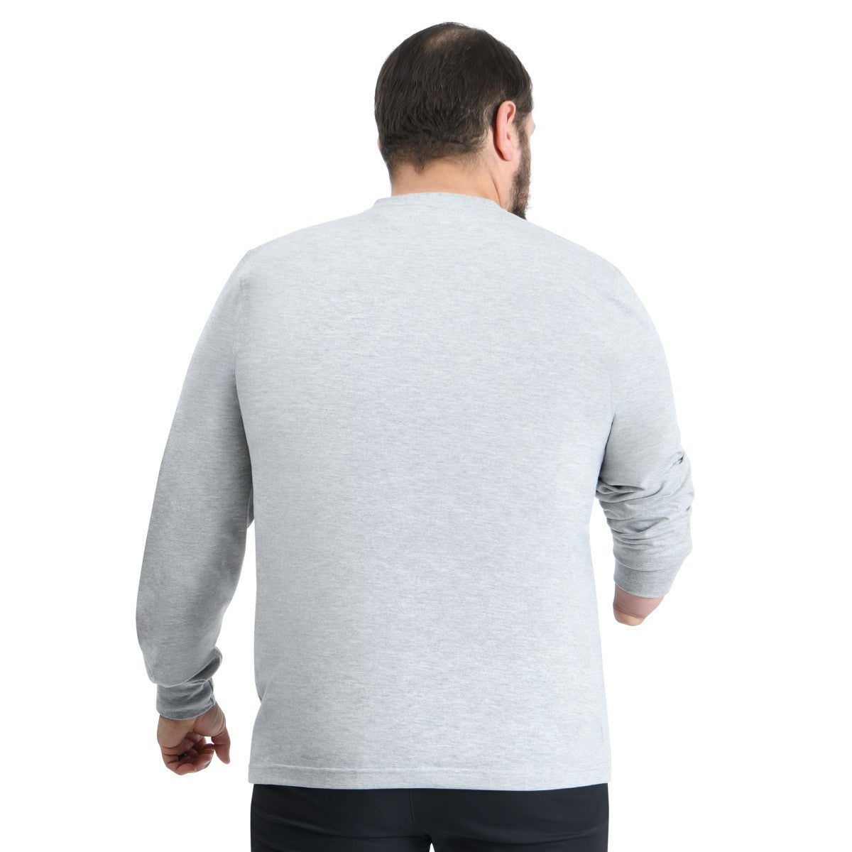 San Antonio Spurs G-III Sports by Carl Banks Adaptive Printed Mesh Effect Long Sleeve T-Shirt Gray