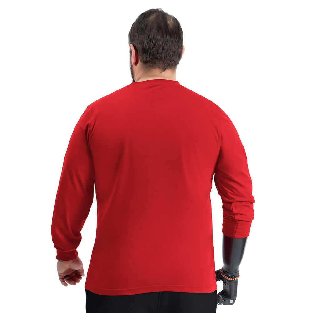 Toronto Raptors G-III Sports by Carl Banks Adaptive Printed Mesh Effect Long Sleeve T-Shirt Red