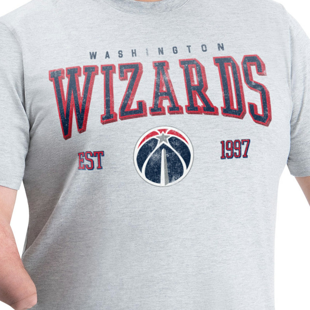 Washington Wizards G-III Sports by Carl Banks Adaptive Classic Team Spirit Short Sleeve T-Shirt Gray