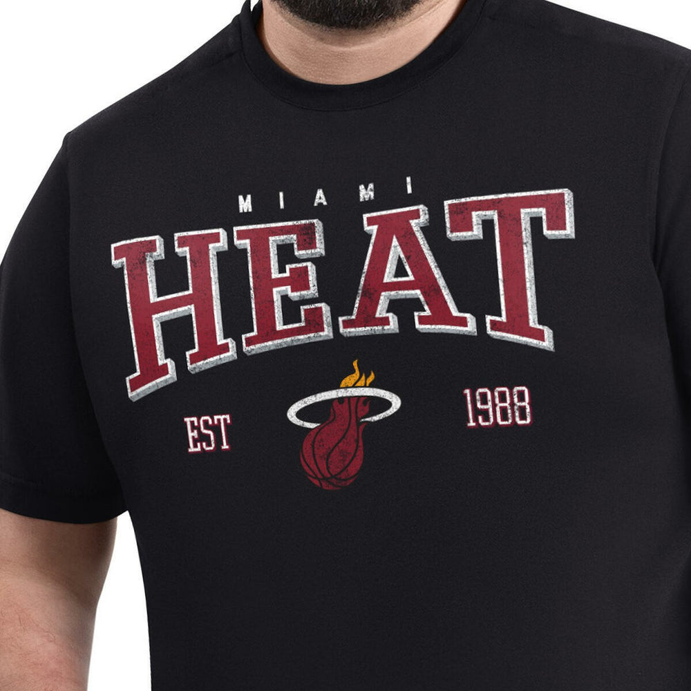 Miami Heat G-III Sports by Carl Banks Adaptive Classic Team Spirit Short Sleeve T-Shirt Black