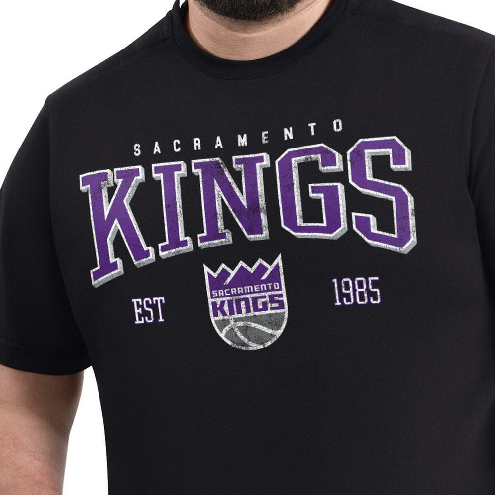 Sacramento Kings G-III Sports by Carl Banks Adaptive Classic Team Spirit Short Sleeve T-Shirt Black
