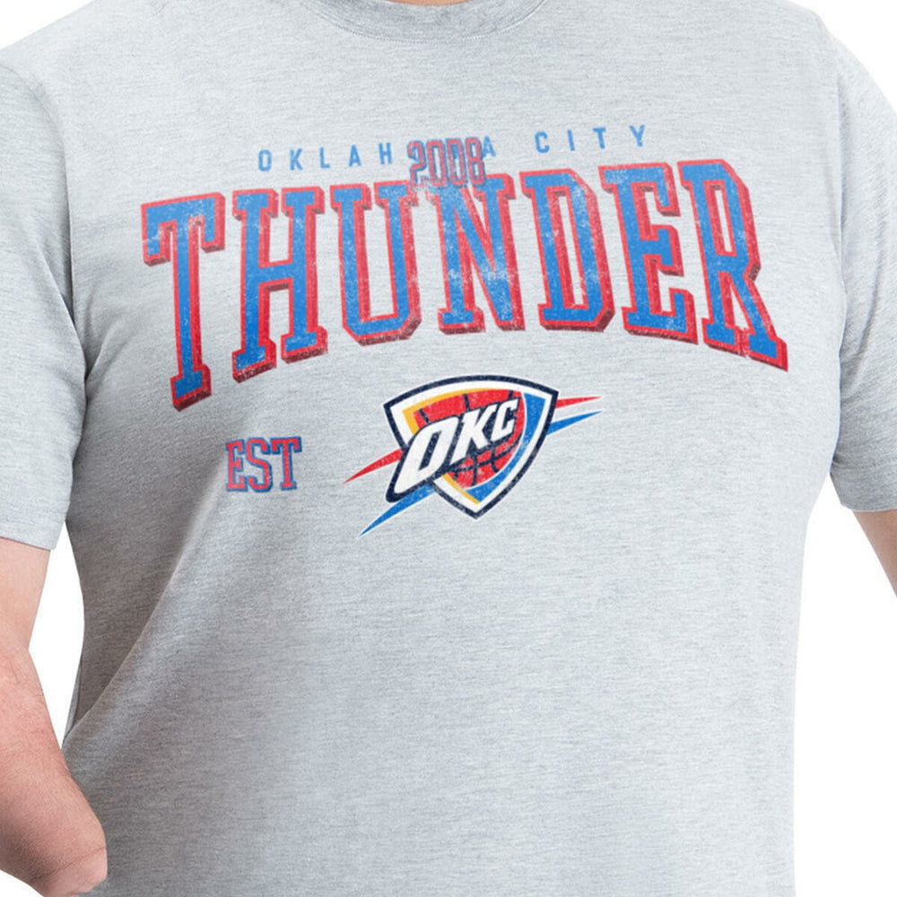 Oklahoma City Thunder G-III Sports by Carl Banks Adaptive Classic Team Spirit Short Sleeve T-Shirt Gray