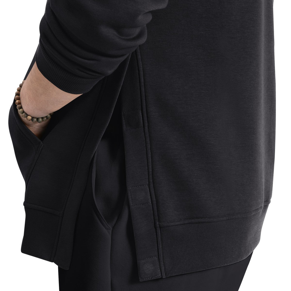 New York Knicks G-III Sports by Carl Banks Adaptive Team Arc Fleece Hoodie Black
