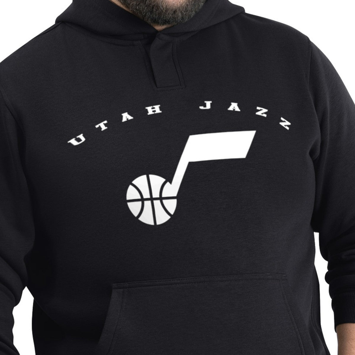 Utah Jazz G-III Sports by Carl Banks Adaptive Team Arc Fleece Hoodie Black