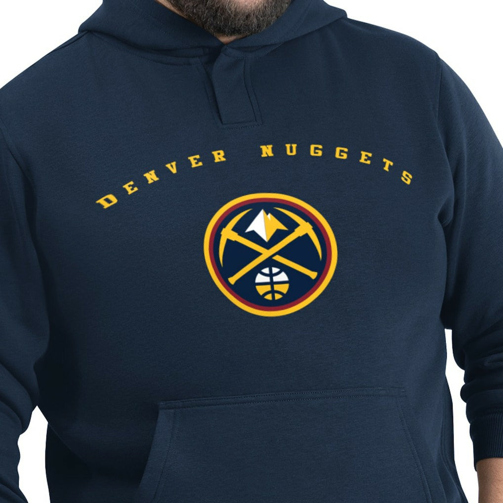 Denver Nuggets G-III Sports by Carl Banks Adaptive Team Arc Fleece Hoodie Navy